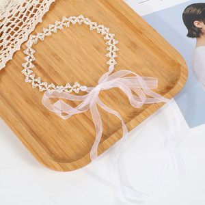 Pháp Retro dual-mục đích ngọc trai tóc ban nhạc dễ thương ngọt ngào tóc <span class=keywords><strong>Loop</strong></span> & siêu Cổ Tích xương đòn chuỗi Retro tóc phụ kiện - Product Image 4