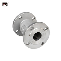 H44W baja tahan karat 304/316 API/ANSI Class150-300 JIS 10K-20K Manual daya vertikal flens katup cek vakum tidak kembali H42W