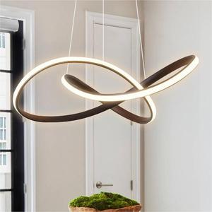 <span class=keywords><strong>Lampadario</strong></span> a Sospensione Moderno a <span class=keywords><strong>Cerchio</strong></span> Stile Scandinavo Creativo Minimalista a Linee per Soggiorno Camera da Letto Ristorante e Bar - Product Image 3