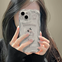 Coque de téléphone en silicone simple, nouveau design, coque de téléphone pour fille, pour iPhone 16 15 17 Pro max, anti-chute, protection transparente