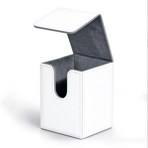 Caja de Almacenamiento Portátil de Cuero PU para Cartas Coleccionables, con Capacidad para Más de 100 Cartas, para Colecciones de TCG - Product Image 1