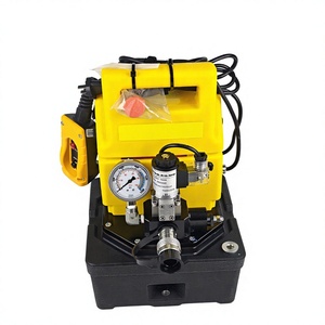 Bomba hidráulica eléctrica de alta presión PU1300E, válvula solenoide de 3 vías de acción simple con mango de control remoto - Product Image 1