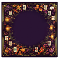 Tapis de Mahjong en boue de diatomée violette de Noël, antidérapant, insonorisant, pliable, imperméable, pour 4 joueurs, pour table de jeu, idéal pour les fêtes