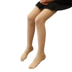 En gros Blanc Enfant Grandes Filles Sans Couture Serré Fille Enfants Collants