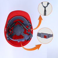 Casco DE SEGURIDAD transpirable de tres costillas Casco de seguridad industrial con protección para la cabeza Casco duro ventilado de construcción personalizado en stock