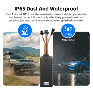 Autosali Hạm Đội Quản Lý đa chức năng giám sát xe xe gắn máy xe 4G mini GPS Tracker với SOS báo động 8 pins GT10 - Product Image 3