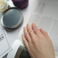 JZ137 Modisches Geschenk Feiner Schmuck Mini Kleine Natürliche Süßwasserperlen-Ringe für Frauen Echtes 925 Sterling Silber Schmuck für Damen