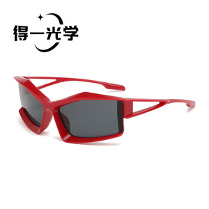 Futuristic Cycling Sunglasses Black PC Frame Polarized UV400 Type 3 For Men Sports <b>Eyewear</b> - Product Image 4