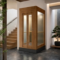 Ascenseur hydraulique entièrement cabine, sur mesure, pour villa, ascenseur hydraulique fermé pour projet de villa de luxe