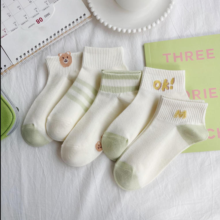 Pd402 [ถุงเท้าผู้หญิงโอเคหมี]