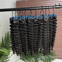 Extensions de cheveux humains vierges bruts vietnamiens 100% naturels, ondulés profonds, double épaisseur, 22 pouces, vente en gros