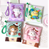 Tas Bantal Lucu Baru untuk Anak-anak, Tas Penyimpanan untuk Kartu Makan, Kartu Kampus, Kartu Nama, Kartu ID Idol, Kartu Display, Liontin Kartu