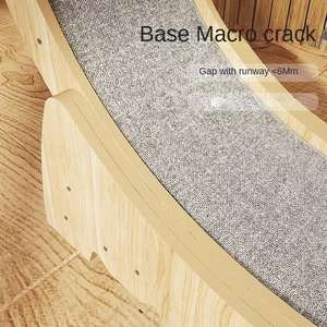 Rueda de Ejercicio Silenciosa para Gatos, Fabricada a Medida, Precio de Fábrica, Marco de Madera y Fibra, Juguete para Gatos, Accesorios para Gatos, Caminadora para Gatos - Product Image 3