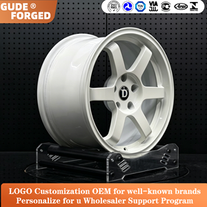 ล้อแม็กซ์รถแข่งสีเงินขนาด <span class=keywords><strong>18</strong></span>-20 นิ้ว รุ่น GUDE 5x112 5x120 5x114.3 สำหรับ <span class=keywords><strong>TE37</strong></span> BMW F80 E92 M3 F82 M4 GTR Honda JDM - Product Image 5