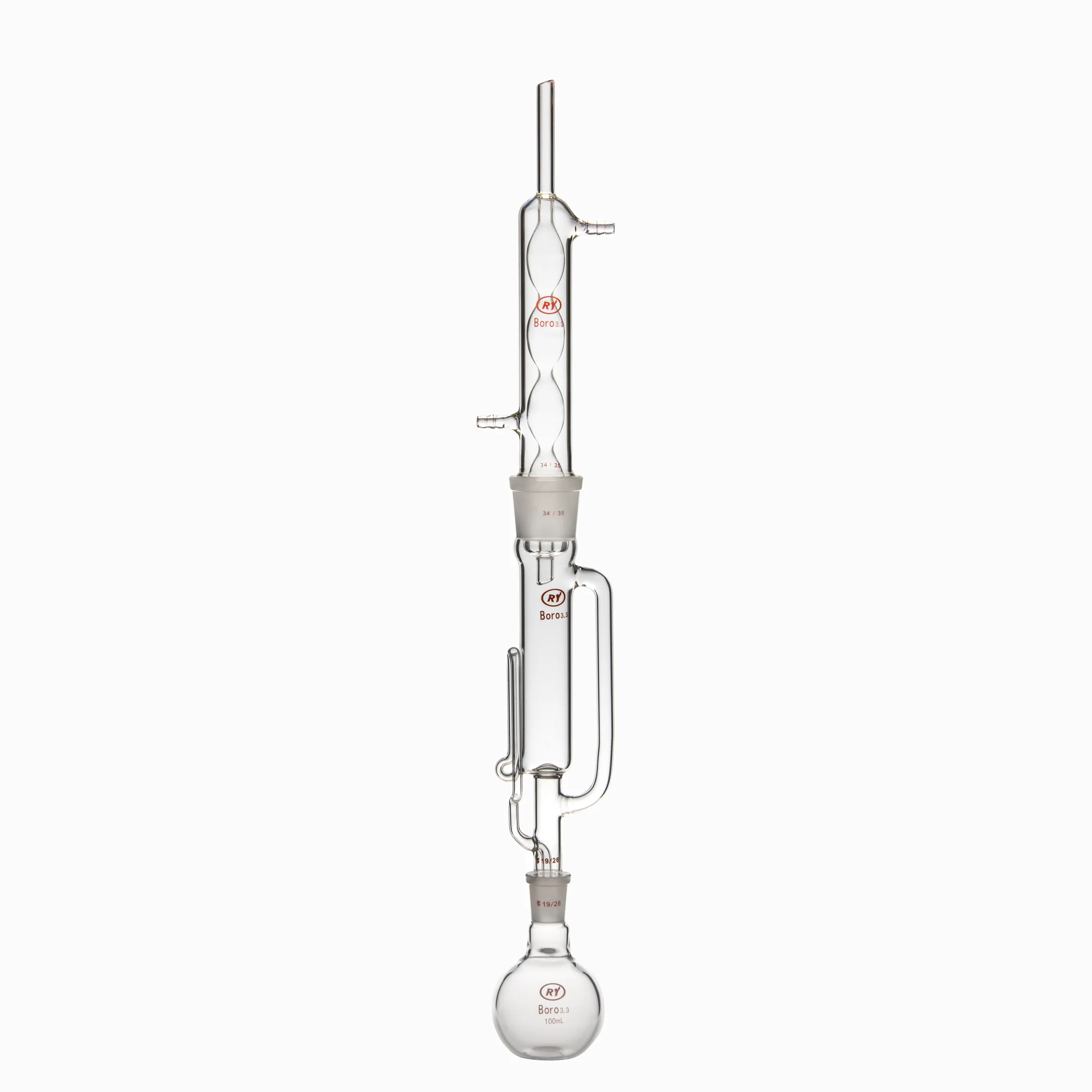 코일 condenser 서를 가진 60 ml ~ 500 ml 적출 기구 soxhlet