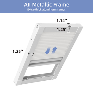 Stores alvéolaires manuels ZSTARR pour fenêtres <span class=keywords><strong>de</strong></span> <span class=keywords><strong>toit</strong></span> et fenêtres inclinées, semi-occultants, isolants thermiquement, en tissu - Product Image 2