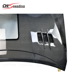 CWS-B STYLE HONEYCOMB CARBON FIBER <strong>ENGINE</strong> HOOD BONNET for 2018-2021 TOYOTA CAMRY XSE BODY KIT - Product Image 6