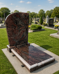 Unionstone European Modern Design Granite Headstone Tombstone Model Tombstone-96 for Cemetery with 1 Year Warranty - Product Image 6