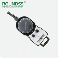 Codificador de Volante MPG Roundss OEM de Alta Precisión, 4/6 Ejes, 100ppr, Montaje Directo, 600r/min, DC5V-26V para Siemens, FANUC, GSK, Mitsubishi