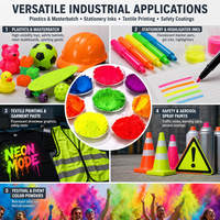 Poudre de pigment rouge fluorescent pour les applications de coloration des plastiques PE, PP, ABS, des masterbatches et du moulage par injection
