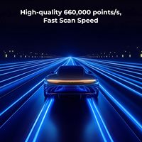 Escáner 3D Raptor Pro Inalámbrico para Impresión 3D, 22+7 Láseres Azules NIR, Portátil, Precisión de 0.02mm, 60fps de Alta Velocidad, PLA, 1 Año de Garantía