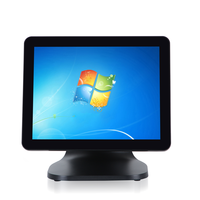 Pantalla táctil de 15 pulgadas, sistema pos, monitor de ordenador, caja registradora, todo en uno