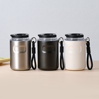 Gobelet à café portable de style mini, 350 ml, nouveau design, en acier inoxydable, pour boire du café, camping, voyage