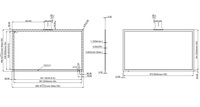 Écran tactile capacitif multi-touch personnalisé 7 8.4 10.1 12.1 12.3 15 15.6 17 18.5 19 21.5 27 32 43 55 pouces