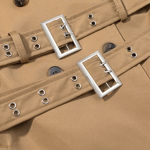 <span class=keywords><strong>Trench</strong></span> lungo da <span class=keywords><strong>donna</strong></span> autunno/inverno 2026, nuovo modello casual alla moda con doppio cinturone, stile retrò chic a maniche lunghe. - Product Image 5