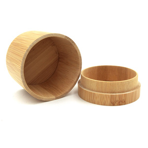 Boîte à montres ronde moderne en <span class=keywords><strong>bois</strong></span> avec accessoires en bambou <span class=keywords><strong>vintage</strong></span> Boîte à lunettes pliable en tube de bambou Boîte de rangement - Product Image 3