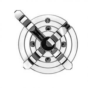 Mandril de cuatro mordazas K72-320/D8 para torno, 95 mm, métrico, de hierro fundido, mordazas de doble propósito para torno - Product Image 2