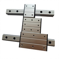 Rail de guidage linéaire biaxial externe LGD6 LGD8 LGD12 LGD16, largeur 26 30 36 50, avec bloc coulissant à rouleaux en aluminium