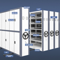 Système d'archivage mobile personnalisé pour système de compactage mobile, rayonnage mobile pour bureau