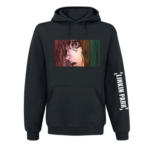 Felpa con Cappuccio da Uomo in Cotone Stampato Stile Hip Hop Larga per Autunno/Inverno con Motivo Rock Punk <span class=keywords><strong>Linkin</strong></span> - Product Image 3