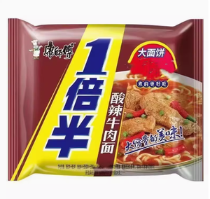 Tiongkok kualitas tinggi Master Kong mi instan beberapa rasa bagian ekstra ukuran 5 tas * 6 pak makanan ringan malam