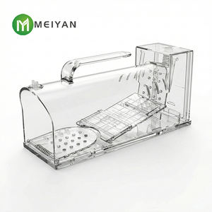 नया पुनः प्रयोज्य स्वचालित माउस ट्रैप काले प्लास्टिक चूहे जाल जाल के साथ पशु नियंत्रण के लिए रोडेंट-पनरोक और पर्यावरण के अनुकूल - Product Image 6