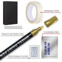 Kit de roues avec peinture pour jantes Matt Black Easy Repairs pour réparation rapide