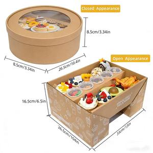 Boîte à frites jetable en papier pour emporter, emballage alimentaire, boîtes personnalisées pour ailes de poulet, hamburgers, boîtes à emporter, contenants pour restauration rapide - Product Image 4