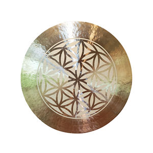 Kingdo Gong à vent fait main et à motif personnalisé 85cm <span class=keywords><strong>34</strong></span> pouces pour le guérisseur sonore et la méditation - Product Image 3