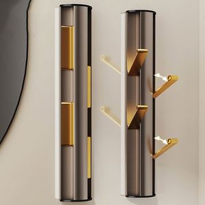 Vertical Folding Tree Shaped Coat Hanger Coat Hooks <b>Wall</b> Mounted Heavy Duty Coat Rack 4 Hooks Aluminum <b>Wall</b> Hooks for <b>Wall</b> - Product Image 3