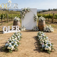 OLERAY Guirlande florale artificielle en soie de roses en vrac pour décoration de mariage, allée et scène, réaliste, pour la rentrée scolaire