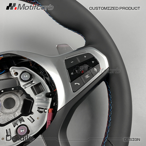 Maßgefertigtes Lederlenkrad für BMW 3er 4er 5er Serie 330e X4M M3 M340i M550i M4 XDrive X5 M5 Z4 X6M G30 F90 G87 - Product Image 4