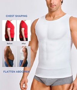 Ginecomastia camicia di compressione <span class=keywords><strong>uomo</strong></span> snellente <span class=keywords><strong>canottiera</strong></span> per <span class=keywords><strong>uomo</strong></span> Shapewear corpo Shaper compressione canotta - Product Image 5