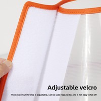 Collar Isabelino Transparente de PVC para Mascotas al por Mayor, Bajo MOQ, Borde Suave Naranja, Cono de Recuperación Antilamido para Gatos y Perros Postquirúrgicos, OEM