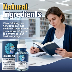 HDK Brain Capsules Mémoire 3D avec Phosphatidylsérine Extrait de Café et de Fruits B6 B12 Folate Soutien Cognitif Concentration OEM ODM - Product Image 5