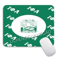 Lot de tapis de souris carrés pour sororité, base en caoutchouc antidérapante, surface lisse, accessoires pour la maison