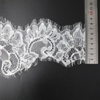 Dentelle française en nylon 100% personnalisée, dentelle florale sexy, dentelle élastique en voile pour accessoires vestimentaires, bricolage de sous-vêtements et de soutien-gorge