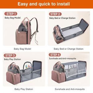 Sac à langer multifonctionnel best-seller pour bébé avec station de change intégrée - Product Image 3