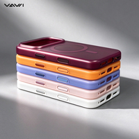 Étui de protection mat lisse VAWI B567 avec cadre surélevé pour iPhone 17/18 Pro Max, anti-traces de doigts, aimant N52, vente en gros pour les professionnels