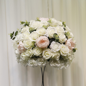 All'ingrosso fiori rosa ortensia palla disposizione <span class=keywords><strong>centro</strong></span> pezzi per la tavola di seta Bouquet floreale per la festa di nozze decorazione per la casa - Product Image 5